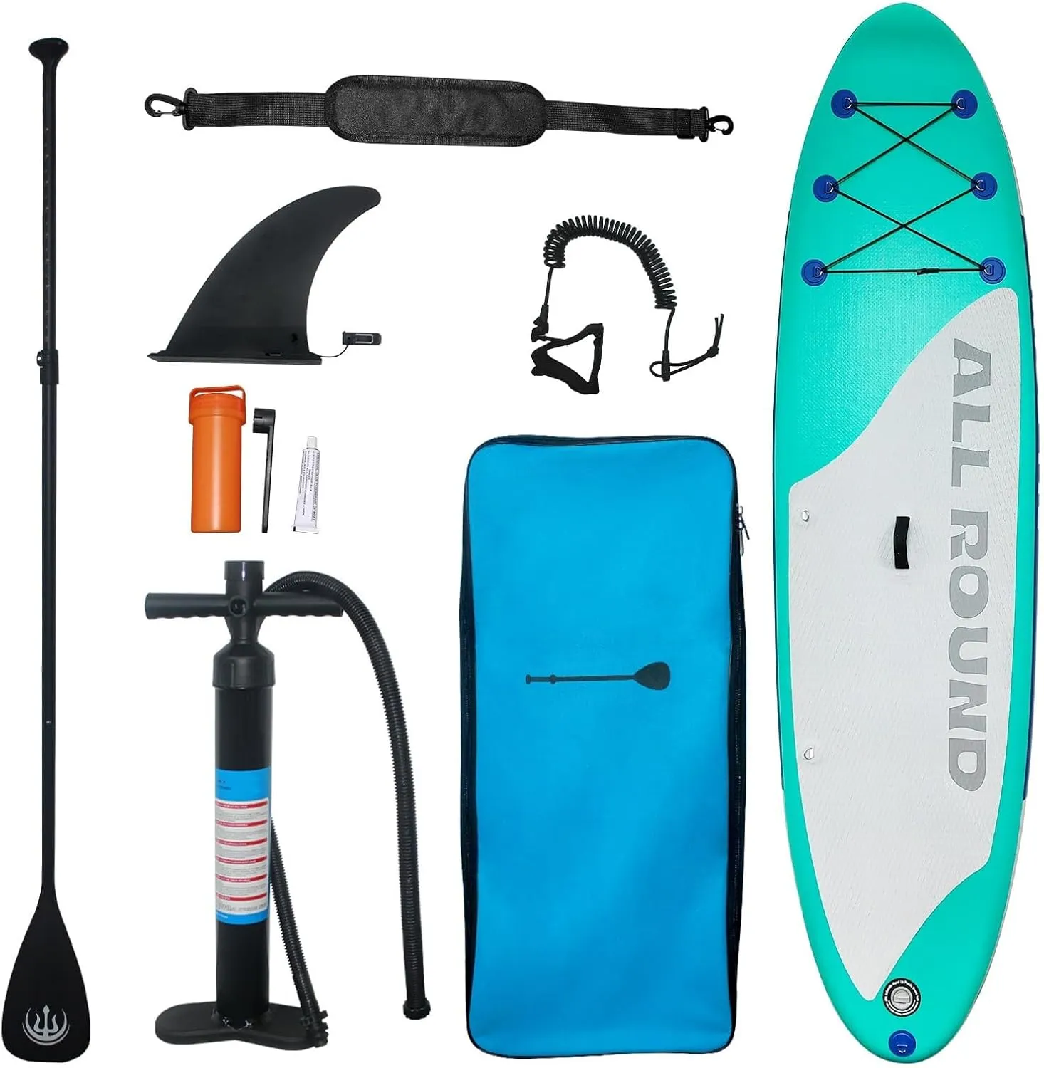 10'6" x 33" x 6" Paddle Board, Extra Wide Inflatable Stand Up Paddle Board with Premium Accessories, Non-Slip Comfortable Deck for Youth & Adults of All Skill Levels