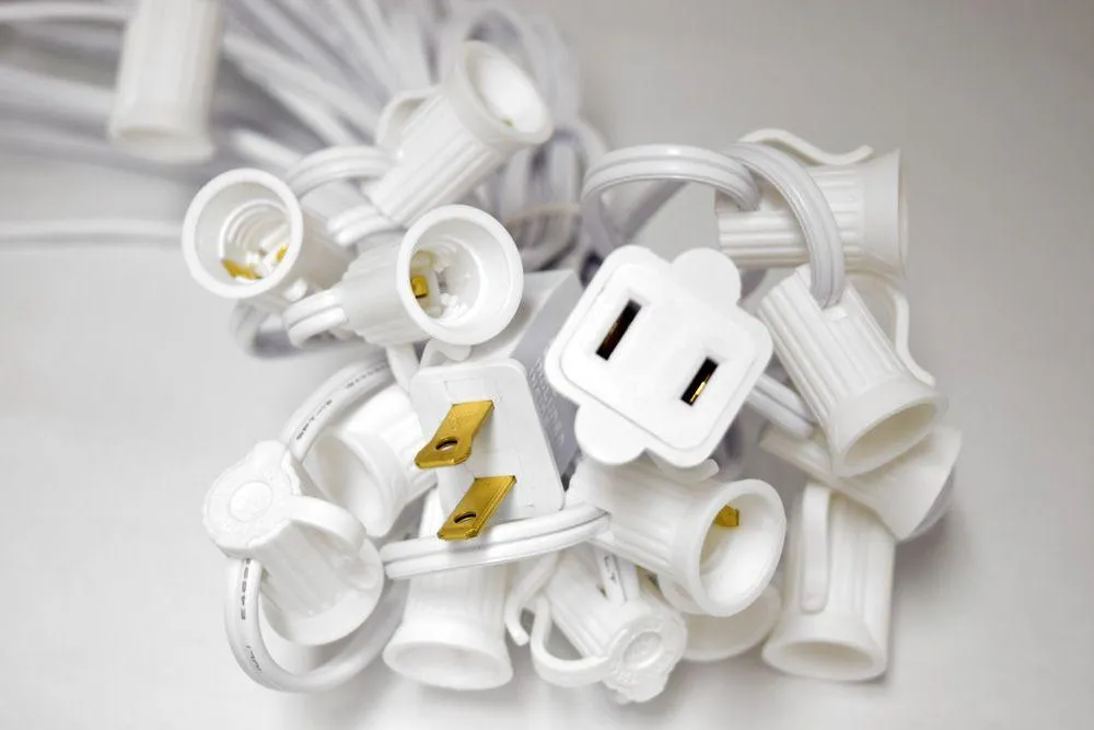 16" Wedding Paper Lantern String Light Decoration COMBO Kit (21 FT, EXPANDABLE, White Cord)