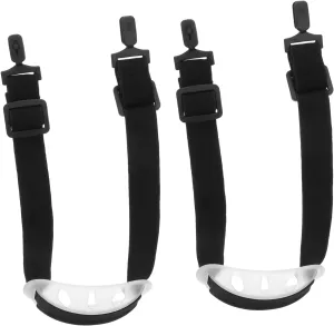 2pcs Adjustable Hard Hat Chin Straps Safety Helmet Chin Guard Comfortable Black for Construction Industrial Outdoor Use