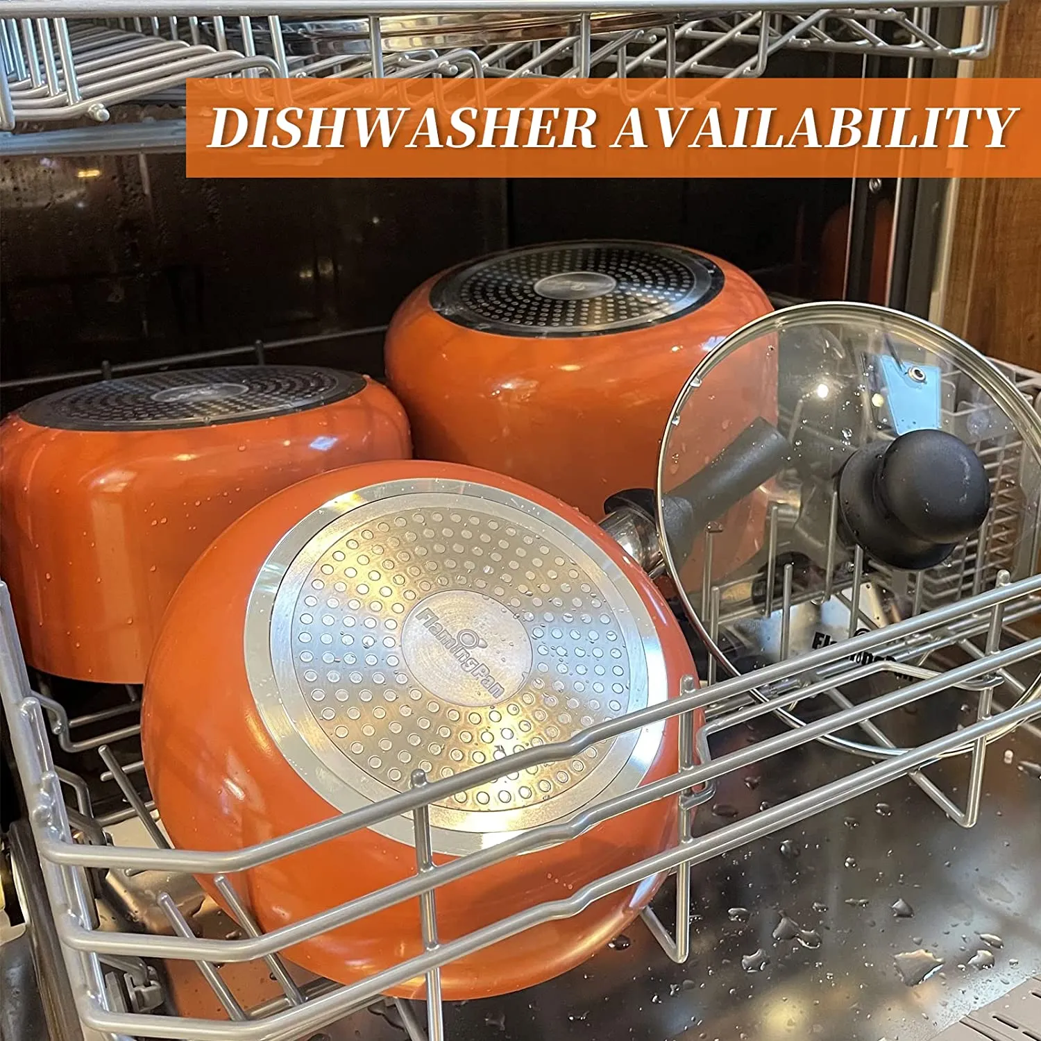 8-Piece Nonstick Pots and Pans Sets Ceramic Coating
