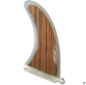 9" Wooden Fin Centre Fin Stand Up Paddle Board Centre Fins for Padding Fins - Surf Accessories