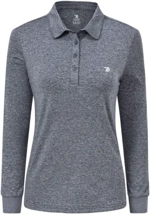 AIRIKE Golf Polo Shirts for Women Long Sleeve Colourful Quick-Dry Workwear & Activewear-Womens Athletic Apparel