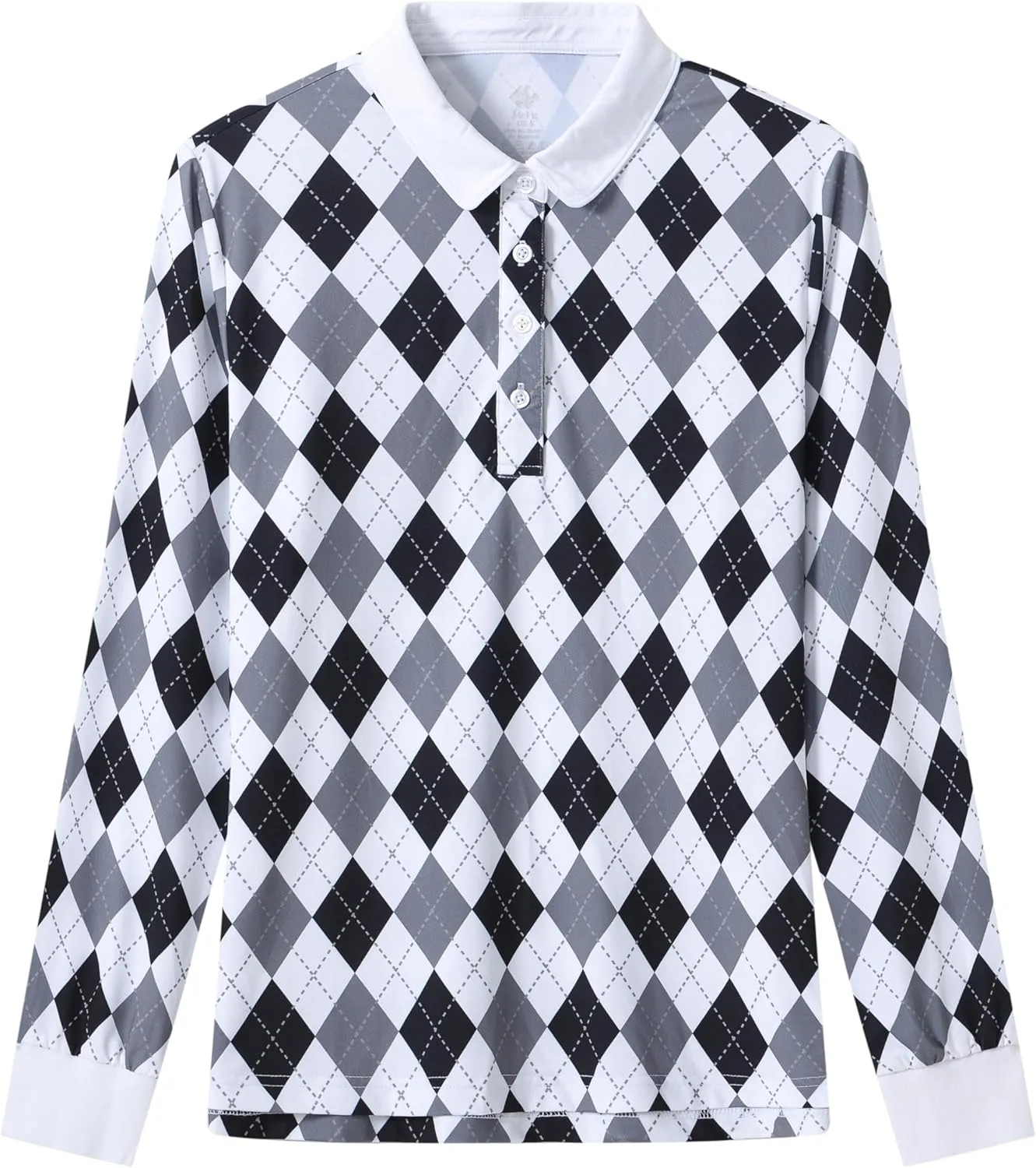 AIRIKE Golf Polo Shirts for Women Long Sleeve Colourful Quick-Dry Workwear & Activewear-Womens Athletic Apparel
