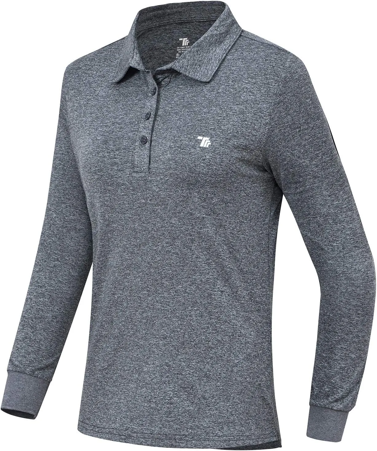 AIRIKE Golf Polo Shirts for Women Long Sleeve Colourful Quick-Dry Workwear & Activewear-Womens Athletic Apparel