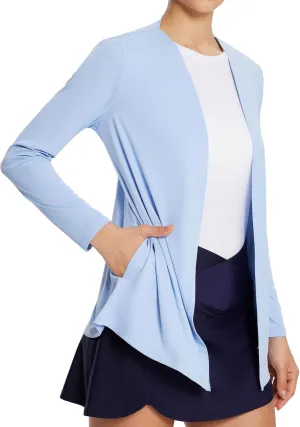 baleaf Women's Lightweight Cardigan with Pockets Long Sleeve Shirts Open Front Casual Loose Jackets Soft Drape