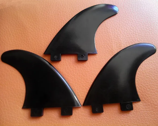 Black Fiber Glass Center SUP Tail Fin