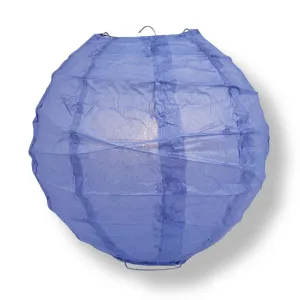BLOWOUT 20" Very Periwinkle / Astra Blue Round Paper Lantern, Crisscross Ribbing, Chinese Hanging Wedding & Party Decoration