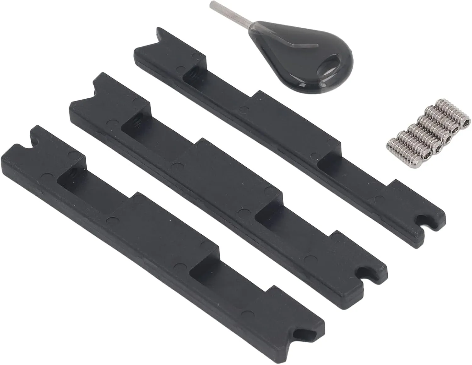 Bnineteenteam Future Fin Box Converter Adapter, 3pcs Lightweight Portable Professional Plastic Surfboard Fin Plug Conversion Kit with Fin Key Screws