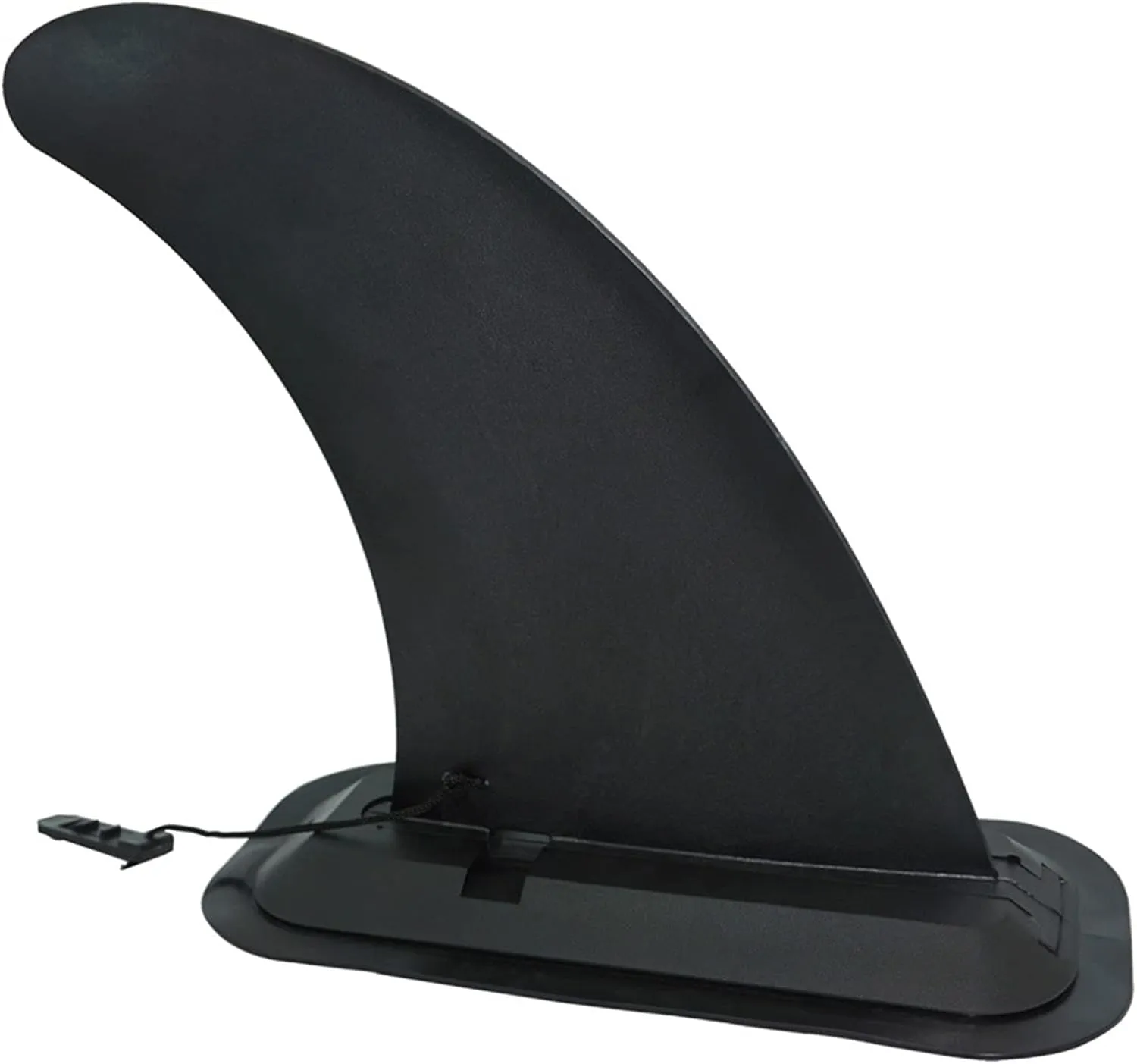 Boogie Boards Inflatable Boat Fin Surfboard Tail Fin Boat SUP Slide-in Large Fish Tail Rudder Removable Water Divider Paddle (Color : Black, Size : 21.3x18.4x3.4CM)