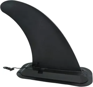 Boogie Boards Inflatable Boat Fin Surfboard Tail Fin Boat SUP Slide-in Large Fish Tail Rudder Removable Water Divider Paddle (Color : Black, Size : 21.3x18.4x3.4CM)