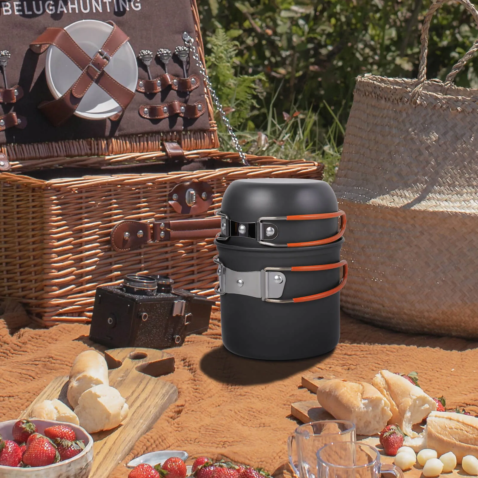 Camping Cookware Set Outdoor Cooking Equipment