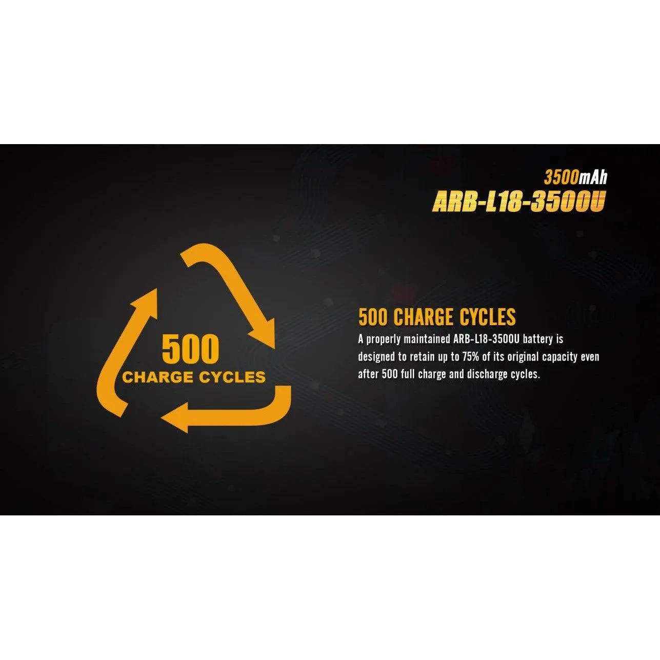 Charging battery USB Fenix 18650 3500mAh (Li-ion)