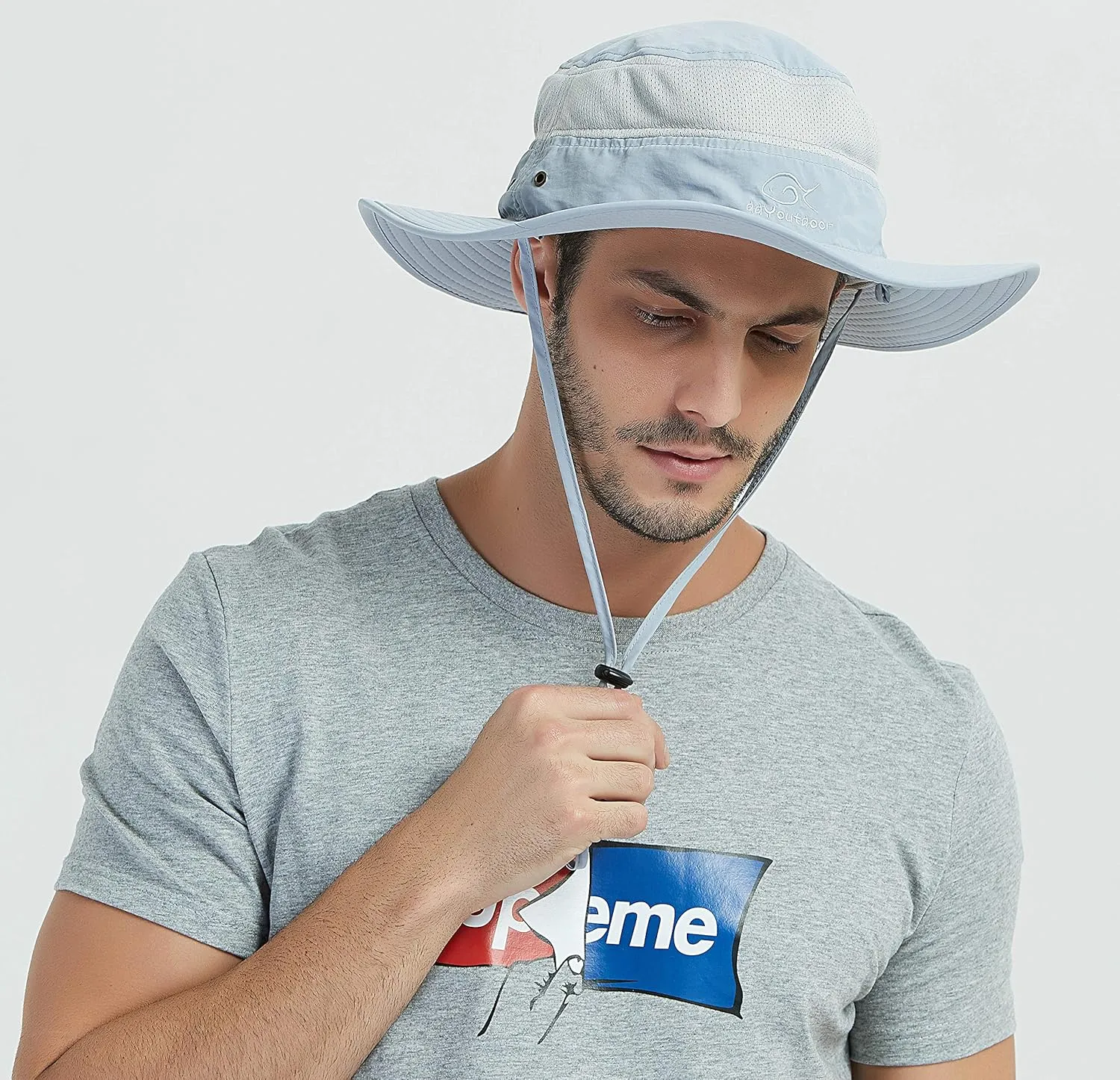 DDYOUTDOOR 07-281 Fashion Summer Outdoor Sun Protection Fishing Cap Neck Face Flap Hat Wide Brim