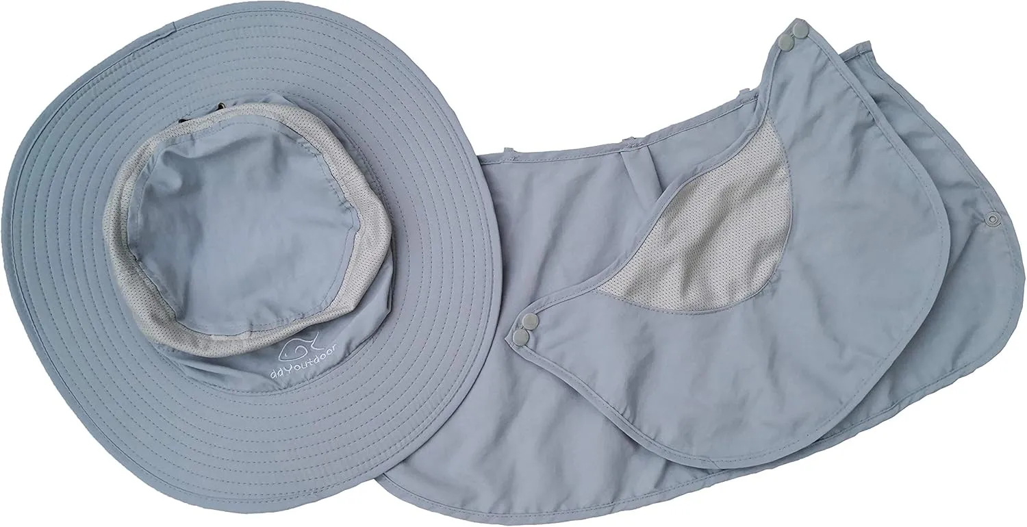 DDYOUTDOOR 07-281 Fashion Summer Outdoor Sun Protection Fishing Cap Neck Face Flap Hat Wide Brim