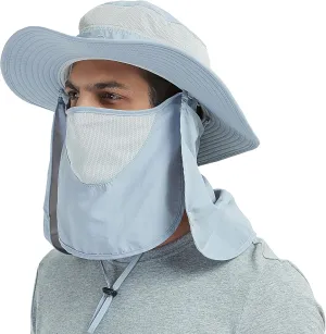 DDYOUTDOOR 07-281 Fashion Summer Outdoor Sun Protection Fishing Cap Neck Face Flap Hat Wide Brim