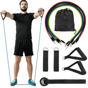 FlexReal 11pcs Set Resistance Band | Full Body Fitness Exercise Band