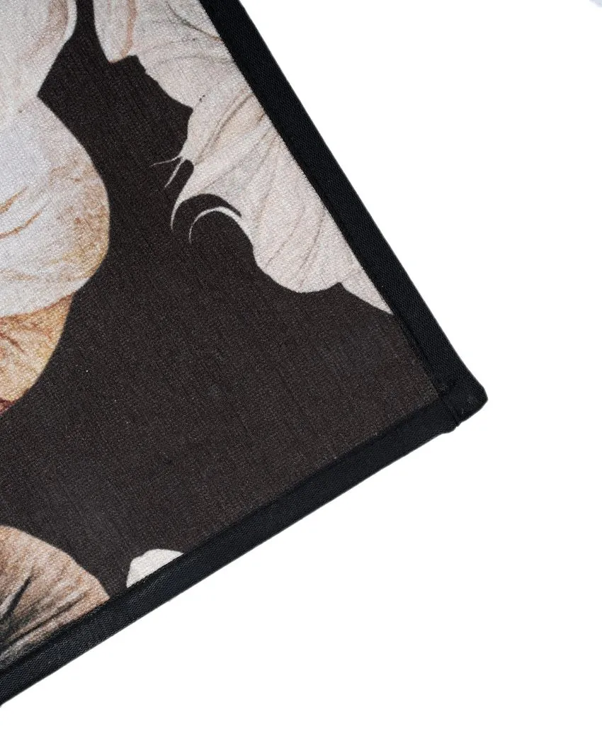 Floral Print Non Slip Polyester Yoga Mat | 70 x 23 inches