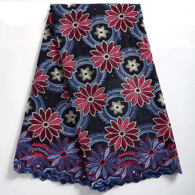 High Quality Ankara Cotton Lace Fabric White