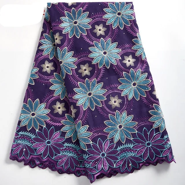 High Quality Ankara Cotton Lace Fabric White