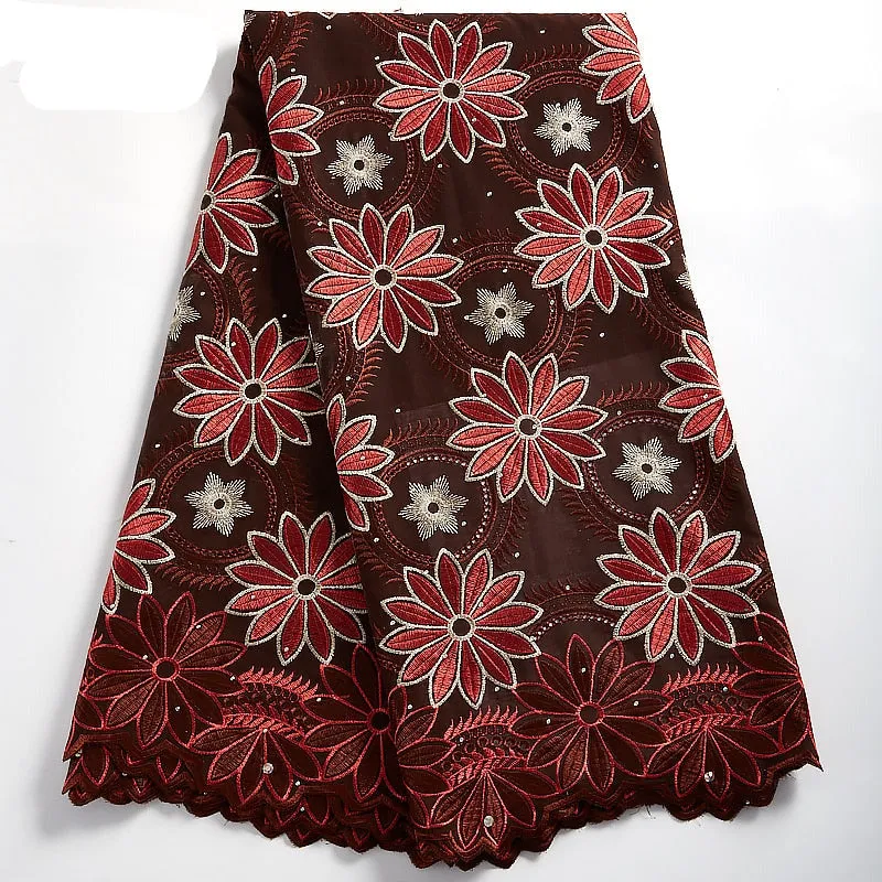 High Quality Ankara Cotton Lace Fabric White
