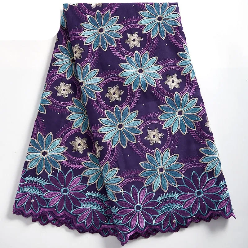 High Quality Ankara Cotton Lace Fabric White