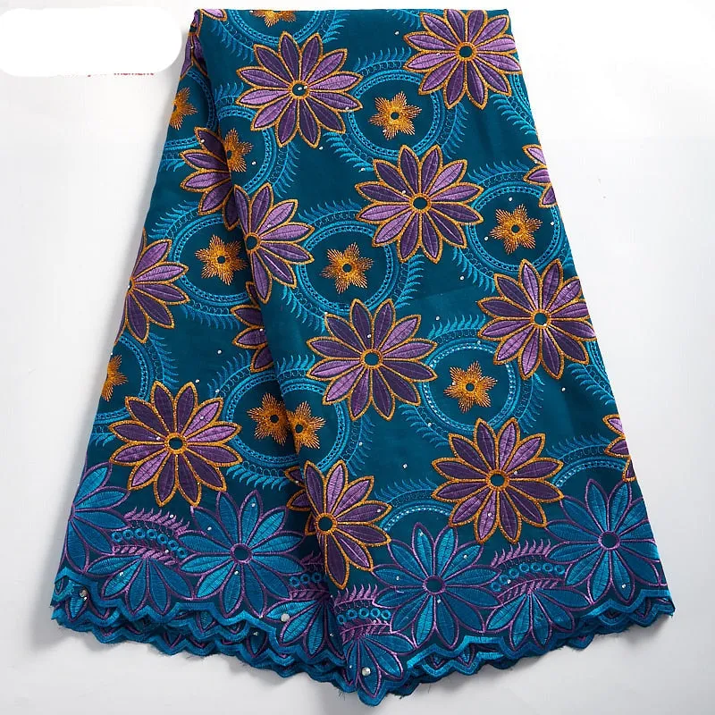 High Quality Ankara Cotton Lace Fabric White