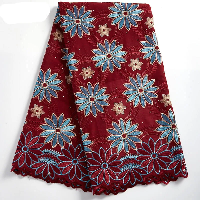 High Quality Ankara Cotton Lace Fabric White