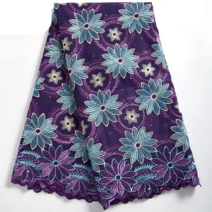 High Quality Ankara Cotton Lace Fabric White