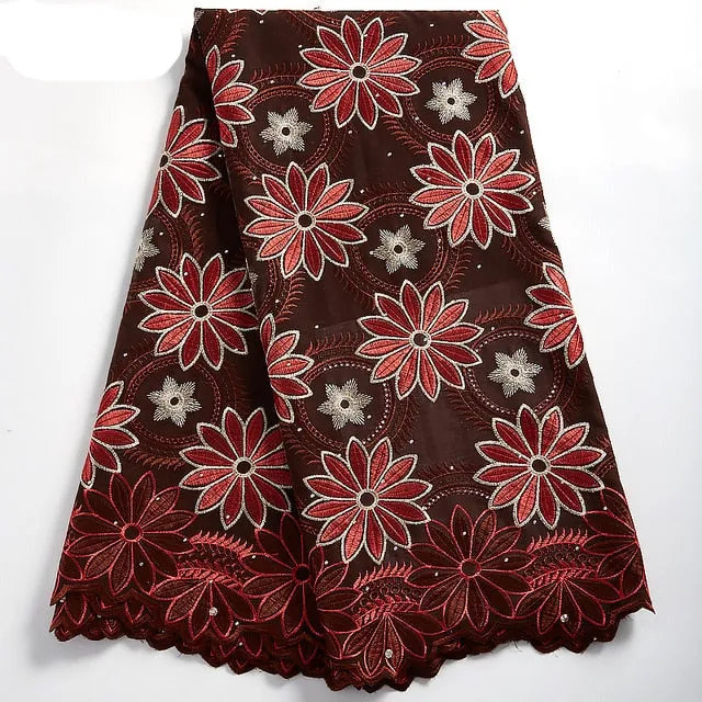 High Quality Ankara Cotton Lace Fabric White