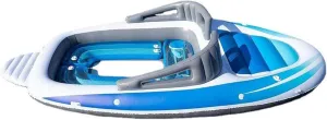 Inflatable Floating Water Row Bed Island Floating Pad Mat PVC 6 People Boat Outdoor Party Inflatable Kayak Rafting