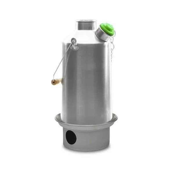 Kelly Kettle Base Camp 1.6 ltr (Stainless Steel)   Whistle
