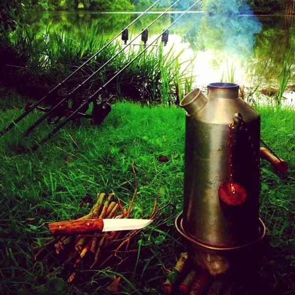 Kelly Kettle Base Camp 1.6 ltr (Stainless Steel)   Whistle