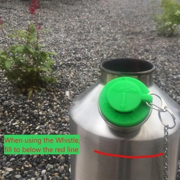 Kelly Kettle Base Camp 1.6 ltr (Stainless Steel)   Whistle