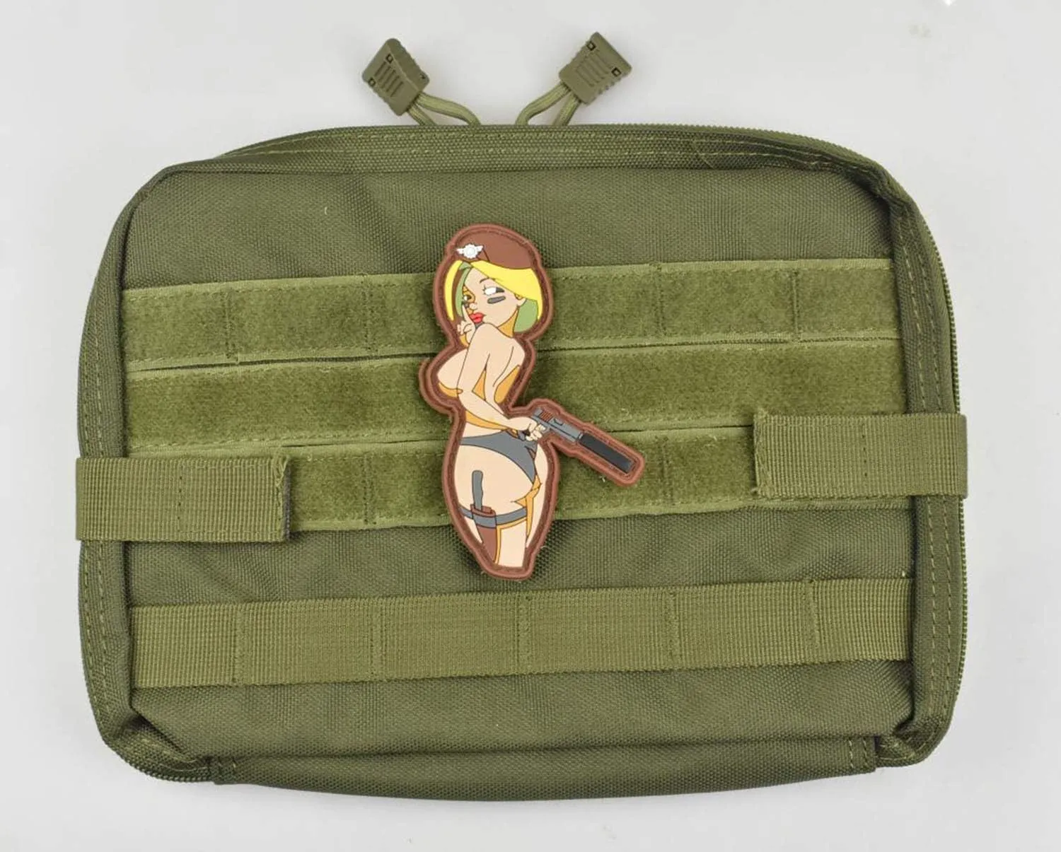 Morale Patch Tactical Airsoft Paintball 3D PVC Rubber Applique Fastener Patch for Hats Caps Bags Jackets Backpack (BJN SQ)