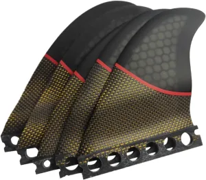 New Future Wave Surfboard Fins Set of 5.Made of epoxy Fiberglass and Honeycomb Medium Size