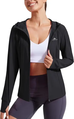 Pioneer Camp Women's UPF 50  UV Sun Protection Jacket Hooded SPF Cooling Sun Shirt Lightweight Hiking Fishing Summer Clothing