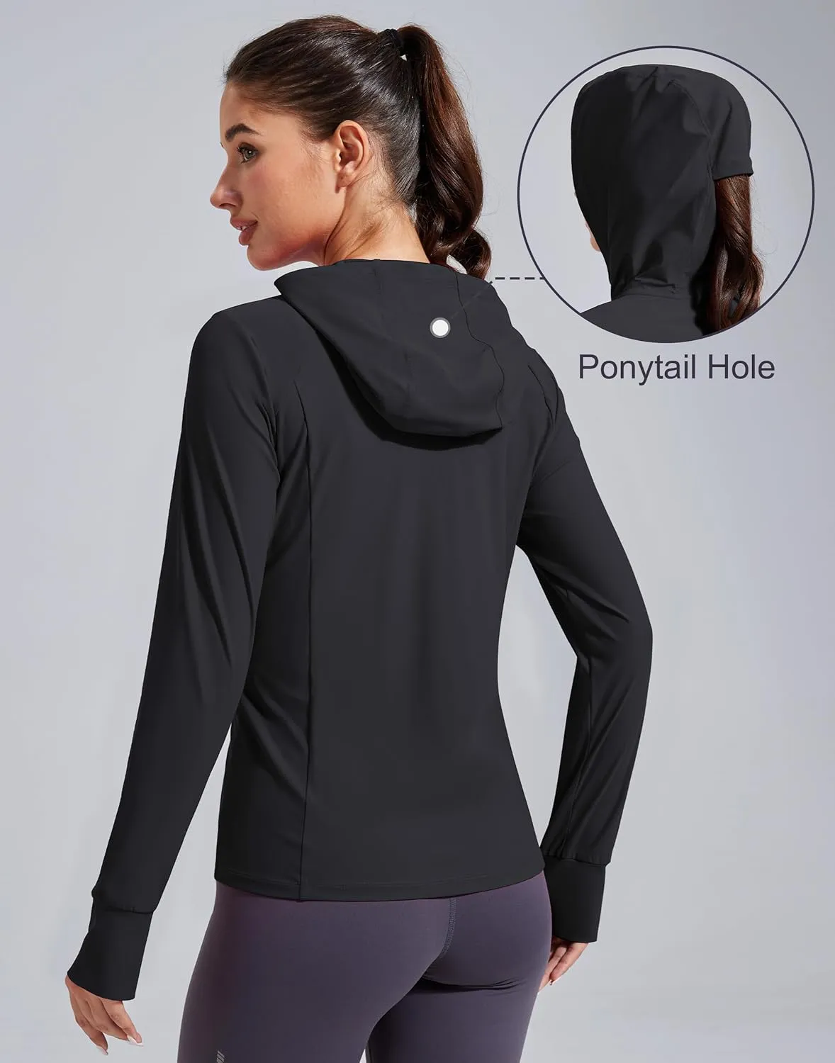 Pioneer Camp Women's UPF 50  UV Sun Protection Jacket Hooded SPF Cooling Sun Shirt Lightweight Hiking Fishing Summer Clothing