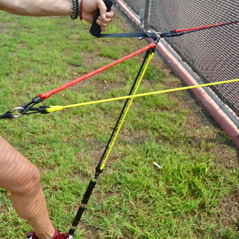 RESISTANCE BAND SYSTEM | (2) Handles, (2) Foot Straps, (2) Long Loop Straps, (6) Resistance Bands & Mesh Bag
