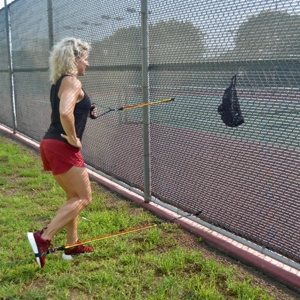 RESISTANCE BAND SYSTEM | (2) Handles, (2) Foot Straps, (2) Long Loop Straps, (6) Resistance Bands & Mesh Bag