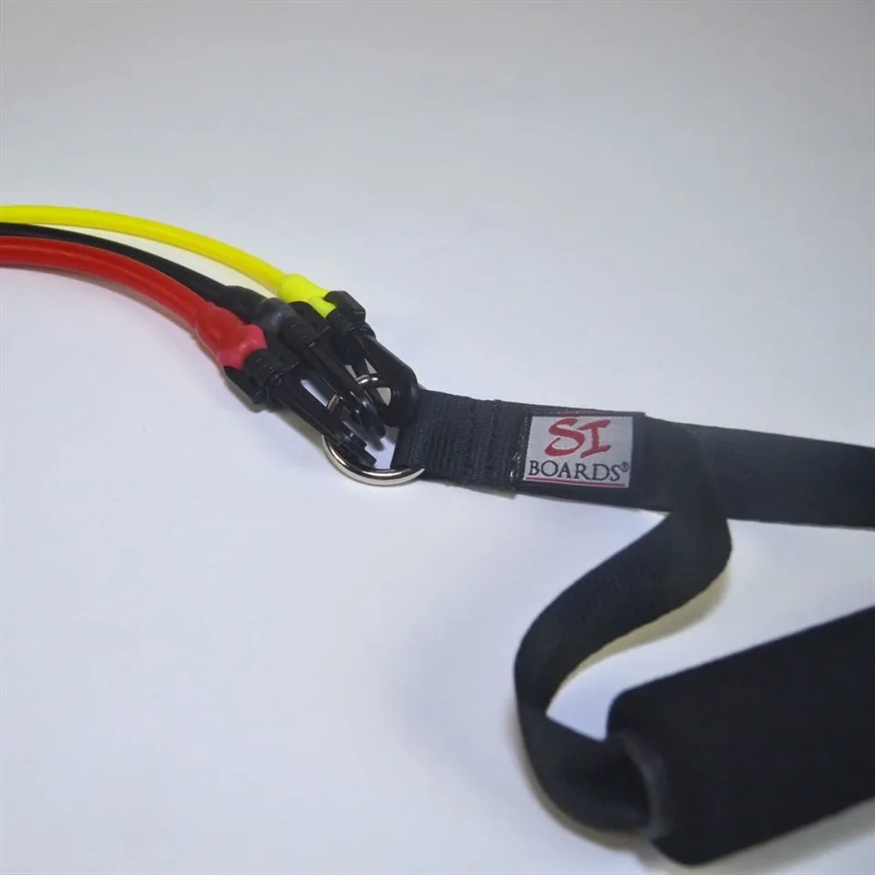 RESISTANCE BAND SYSTEM | (2) Handles, (2) Foot Straps, (2) Long Loop Straps, (6) Resistance Bands & Mesh Bag