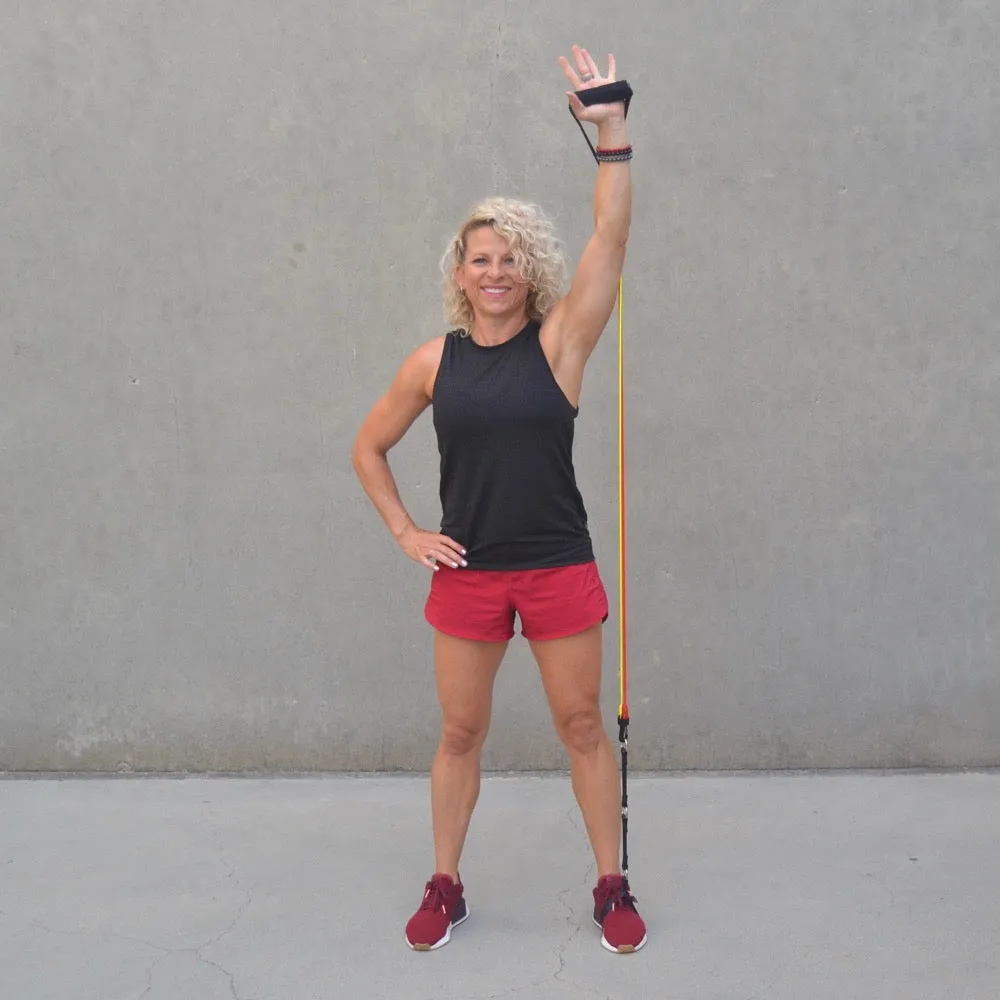 RESISTANCE BAND SYSTEM | (2) Handles, (2) Foot Straps, (2) Long Loop Straps, (6) Resistance Bands & Mesh Bag