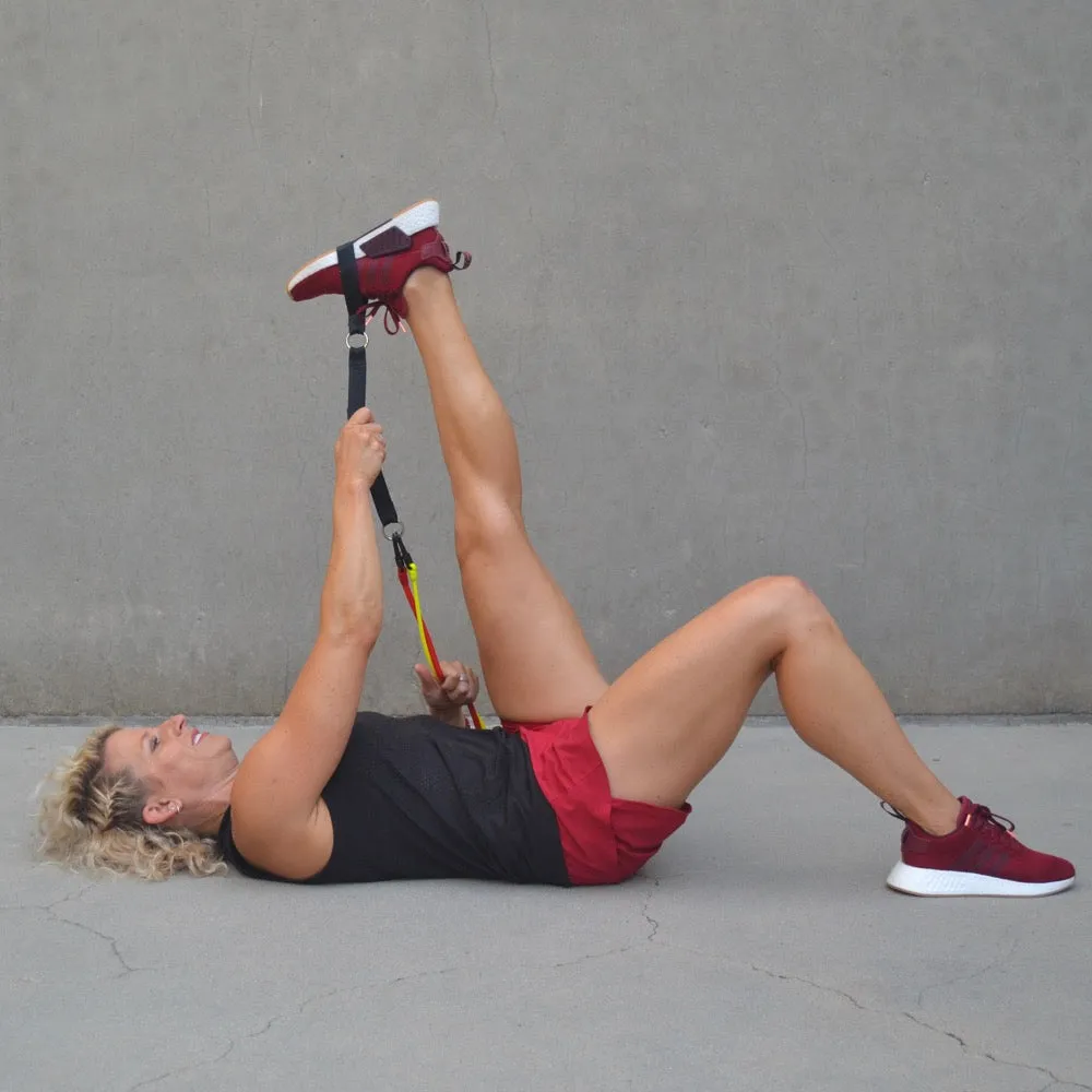 RESISTANCE BAND SYSTEM | (2) Handles, (2) Foot Straps, (2) Long Loop Straps, (6) Resistance Bands & Mesh Bag