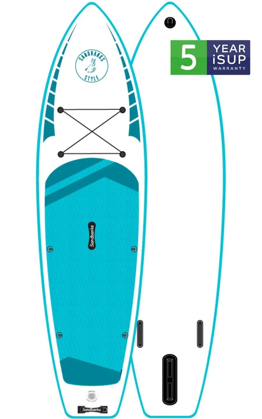 Sandbanks Elite 10'6 32" SUP Stand Up Paddle board Turquoise