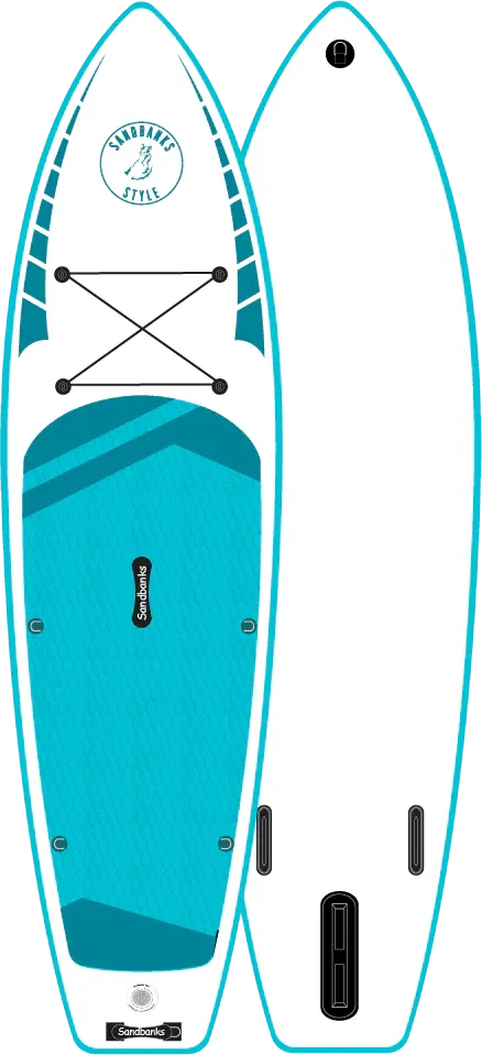 Sandbanks Elite 10'6 32" SUP Stand Up Paddle board Turquoise