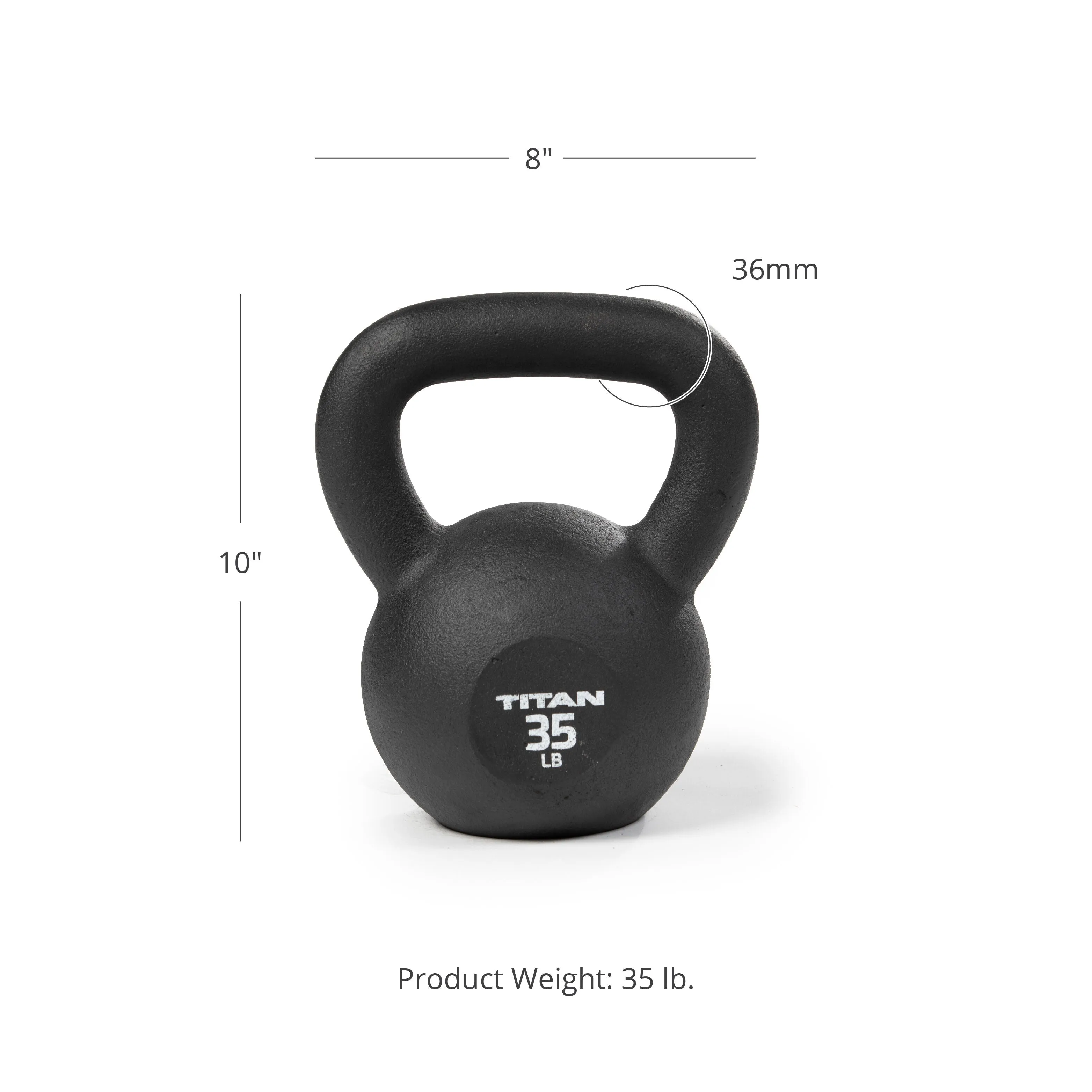 Scratch and Dent - 35 LB Cast Iron Kettlebells - FINAL SALE