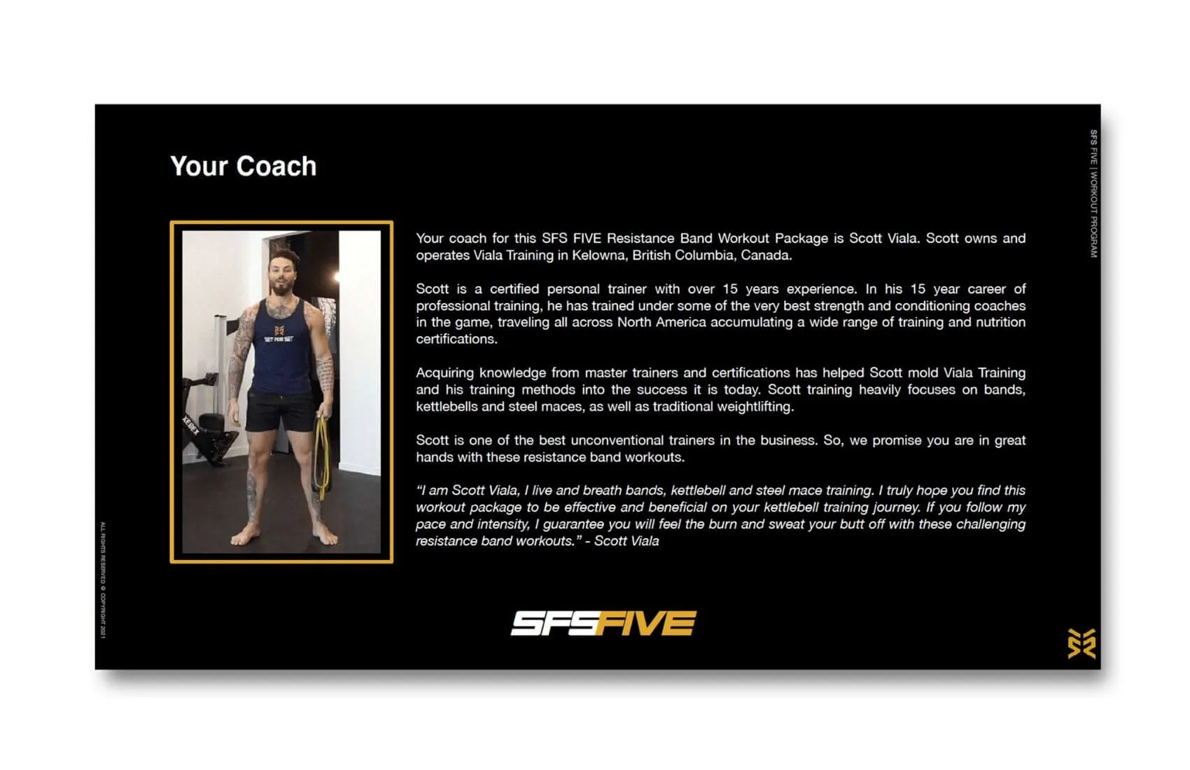 SFS FIVE - Resistance Band Workout Package (Digital Download)
