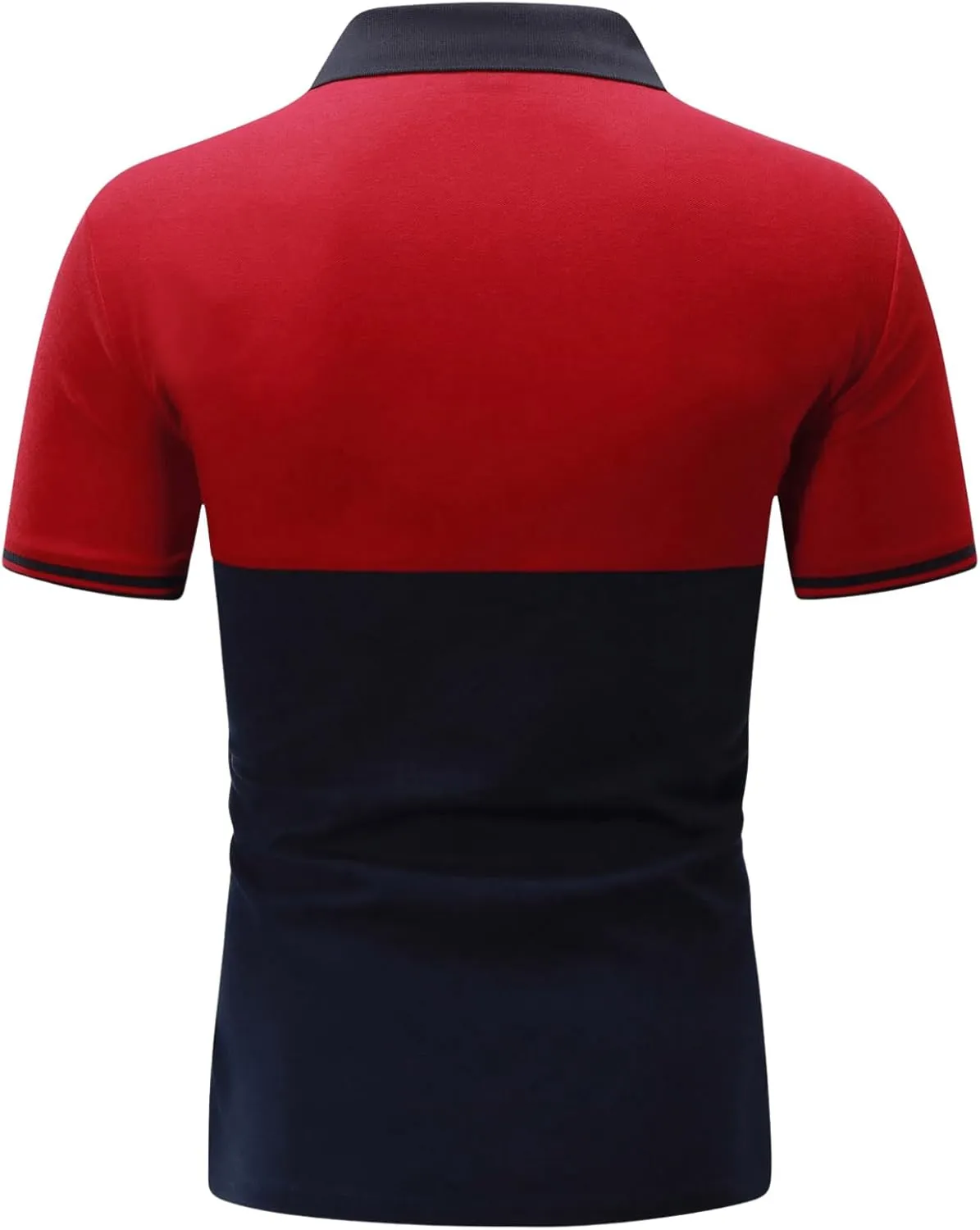SOLY HUX Men's Golf Shirts Color Tennis Shirt Short Sleeve Casual Work T-Shirt