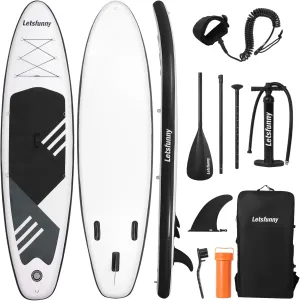Stand Up Paddle Board, 10' Inflatable Paddleboard with Bag & Sup Accessories, Non-Slip Comfort Deck for Adults & Youth