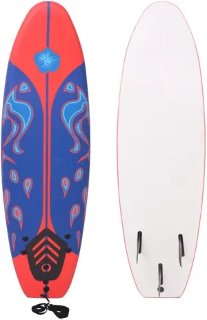Surfboard Blue and Red 66.9",Sporting Goods,Outdoor Recreation,Boating & Water Sports,Surfing,Surfboards,91258