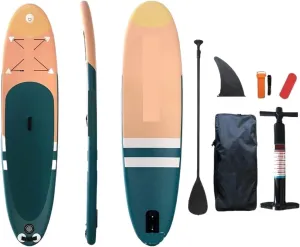 Surfboard Inflatable Stand Up Surfboard SUP Paddle Board Ultralight Paddle Board with Accessories Fins Adjustable Surf Board Outdoor Recreation